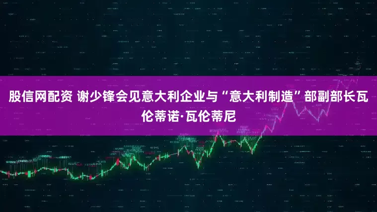 股信网配资 谢少锋会见意大利企业与“意大利制造”部副部长瓦伦蒂诺·瓦伦蒂尼